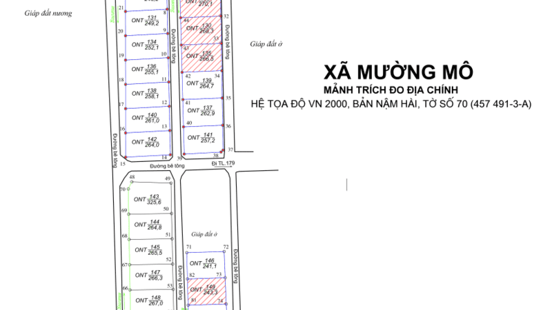 NIÊM YẾT VIỆC ĐẤU GIÁ TÀI SẢN XÃ MƯỜNG MÔ ( LẦN 2)